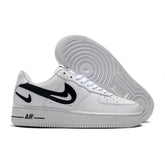 Nike Air Force 1 Cut Out Swoosh White Black - Banlieue91