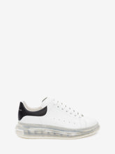 Men's Oversized Transparent Sole Sneaker in White/black - SpinServe