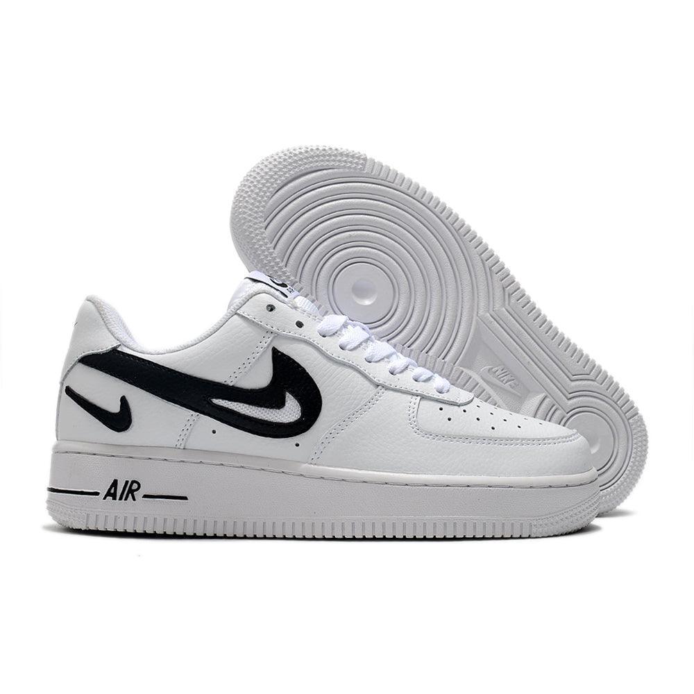 Nike Air Force 1 Cut Out Swoosh White Black - Banlieue91