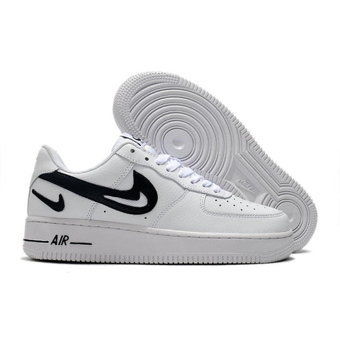 Nike Air Force 1 Cut Out Swoosh White Black - Banlieue91