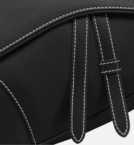 Dior Saddle Bag Black Grained Calfskin - Banlieue91