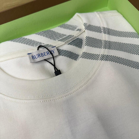 Burberry T-Shirt Without Collar 'White' - Banlieue91