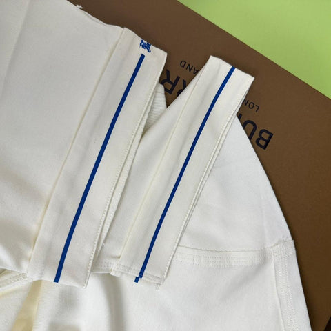 Burberry Cream T-Shirt Without Collar - Banlieue91
