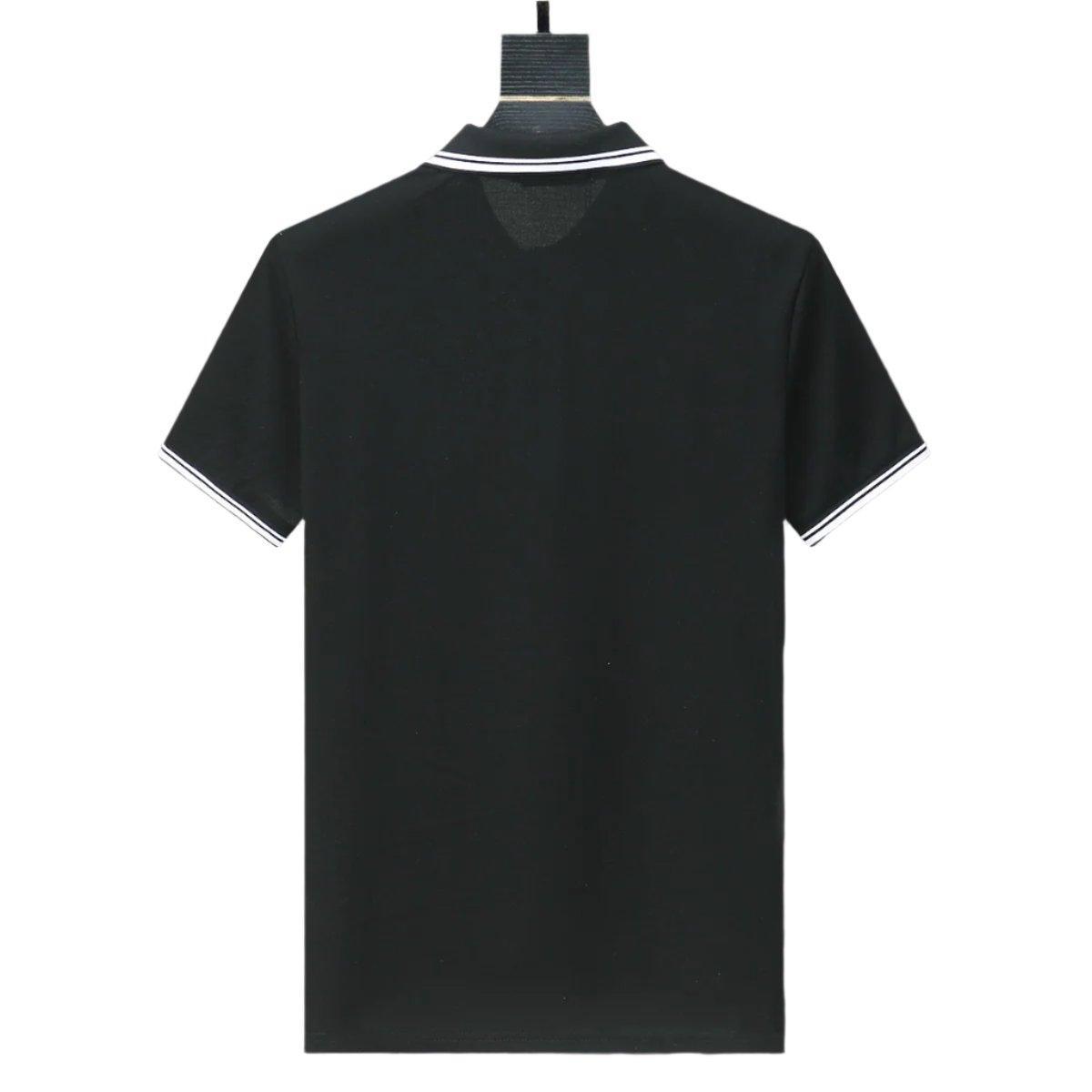 Dolce Gabbana Black T-Shirt With Collar - Banlieue91