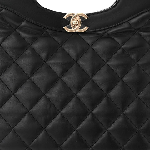 Chanel Shiny Crumpled Calfskin Quilted Mini 31 Shopping Bag - Banlieue91