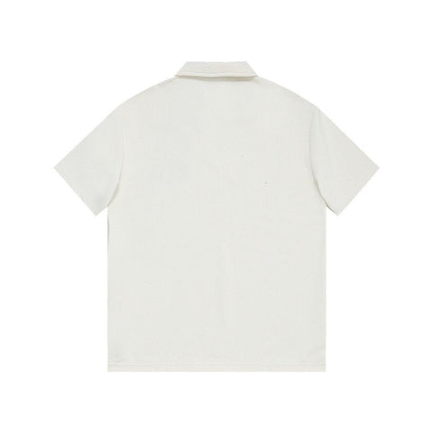 Louis Vuitton White T-Shirt with Collar - Banlieue91