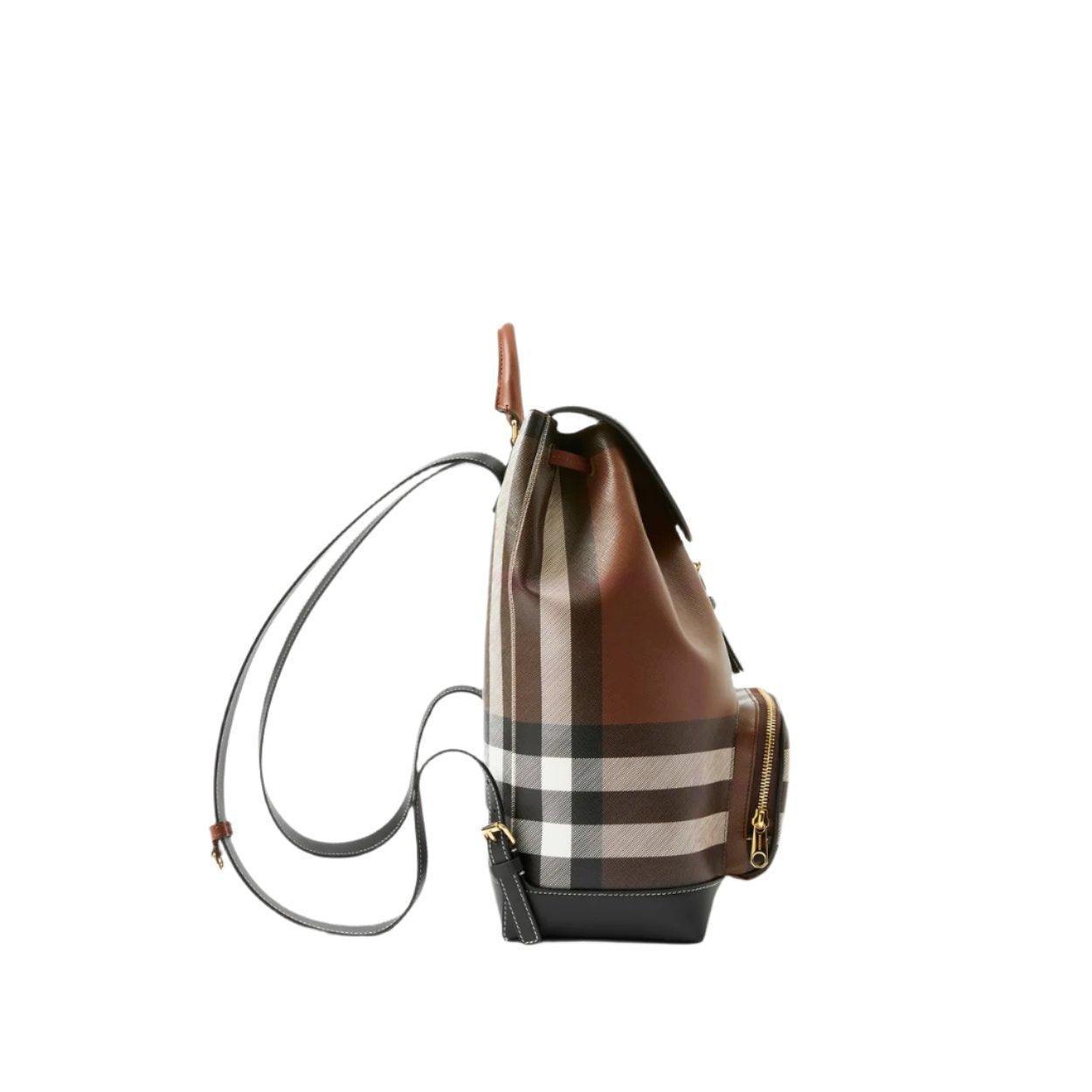 Burberry Medium Check Coated Canvas Backpack - Banlieue91