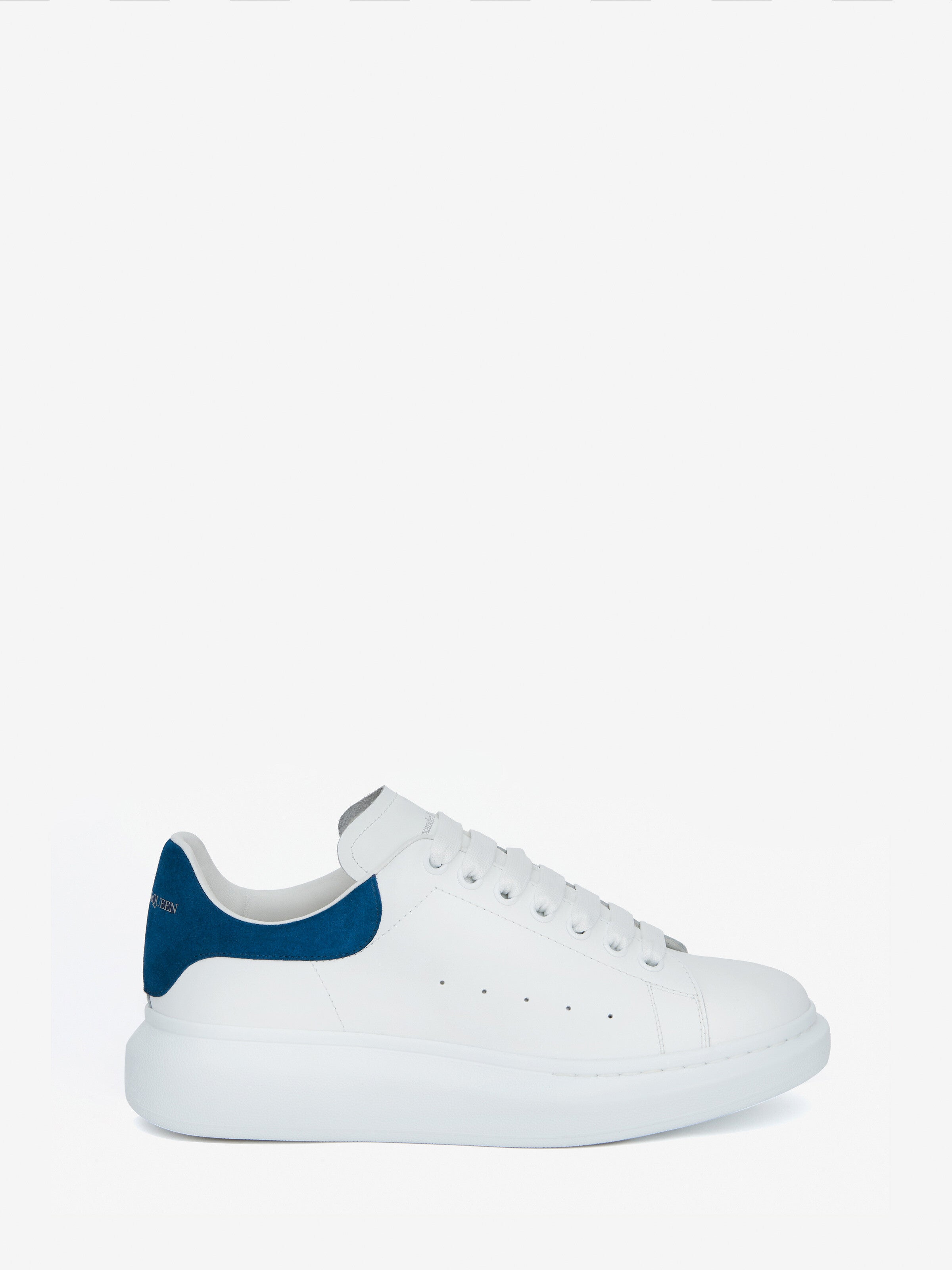 Men's Oversized Sneaker in White/Paris Bleu - SpinServe