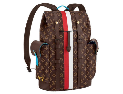 LOUIS VUITTON Christopher Men's Backpack Monogram Brown - Banlieue91