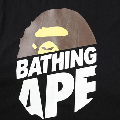 Bathing Ape Black T-Shirt without Collar - Banlieue91
