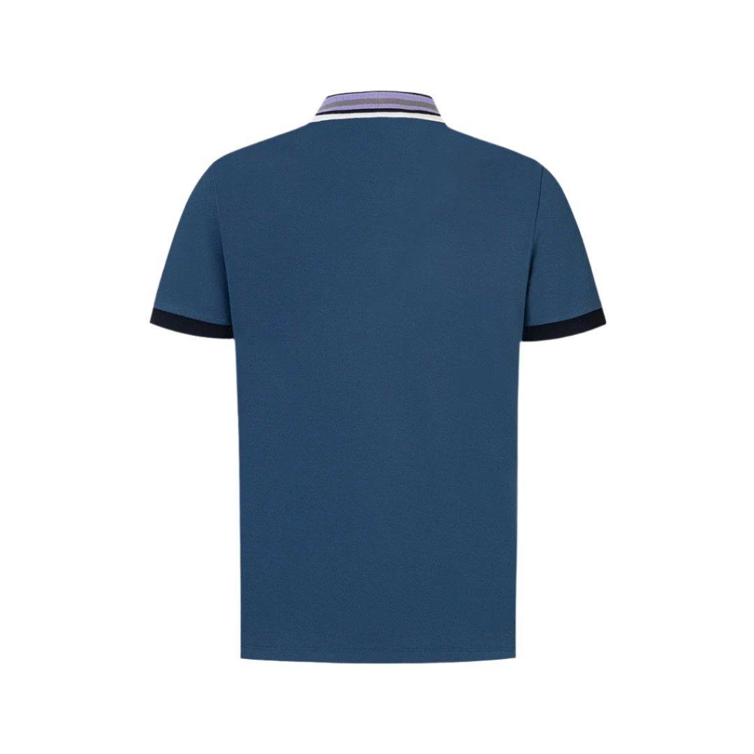 Gucci Navy Blue T-shirt with a collar - Banlieue91