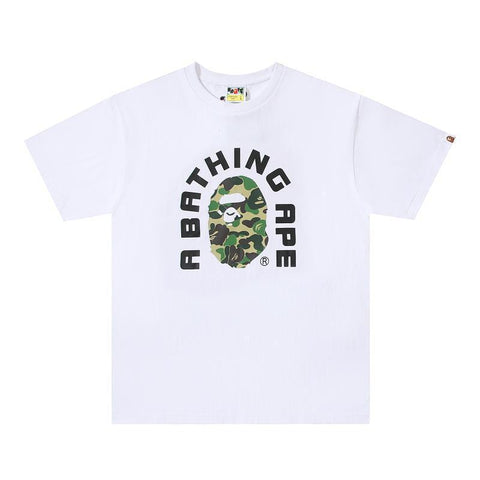 Bathing Ape White T-Shirt without Collar - Banlieue91