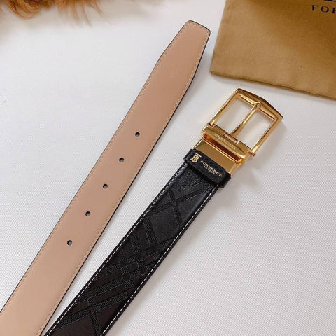 Burberry Leather Vintage Belt 'Black' - Banlieue91