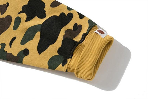 BAPE 1st Camo Shark Full Zip Hoodie (FW21) Yellow - Banlieue91