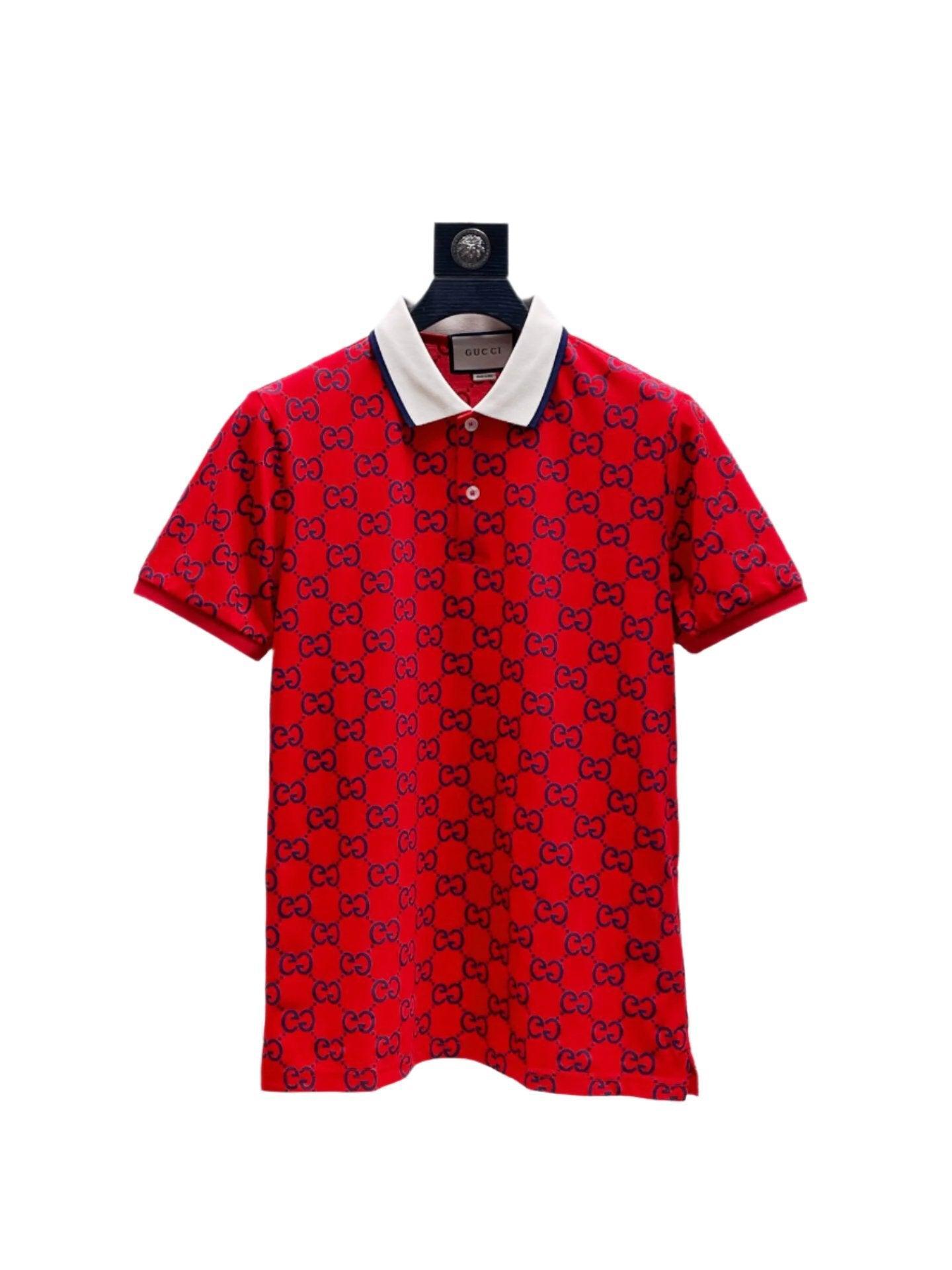 Gucci Red T-shirt with a collar - Banlieue91