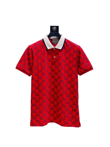 Gucci Red T-shirt with a collar - Banlieue91