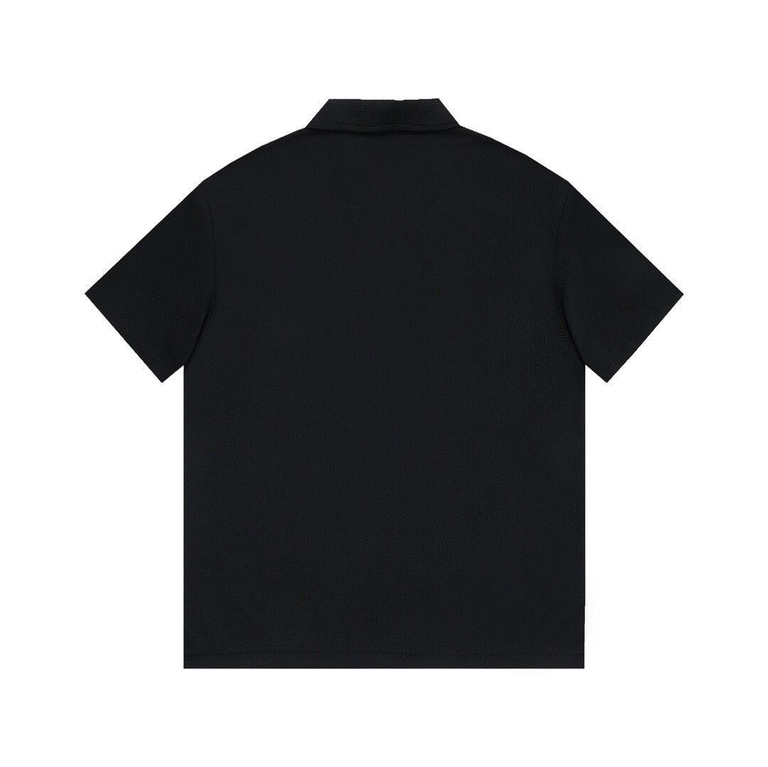 Louis Vuitton Black T-Shirt with Collar - Banlieue91