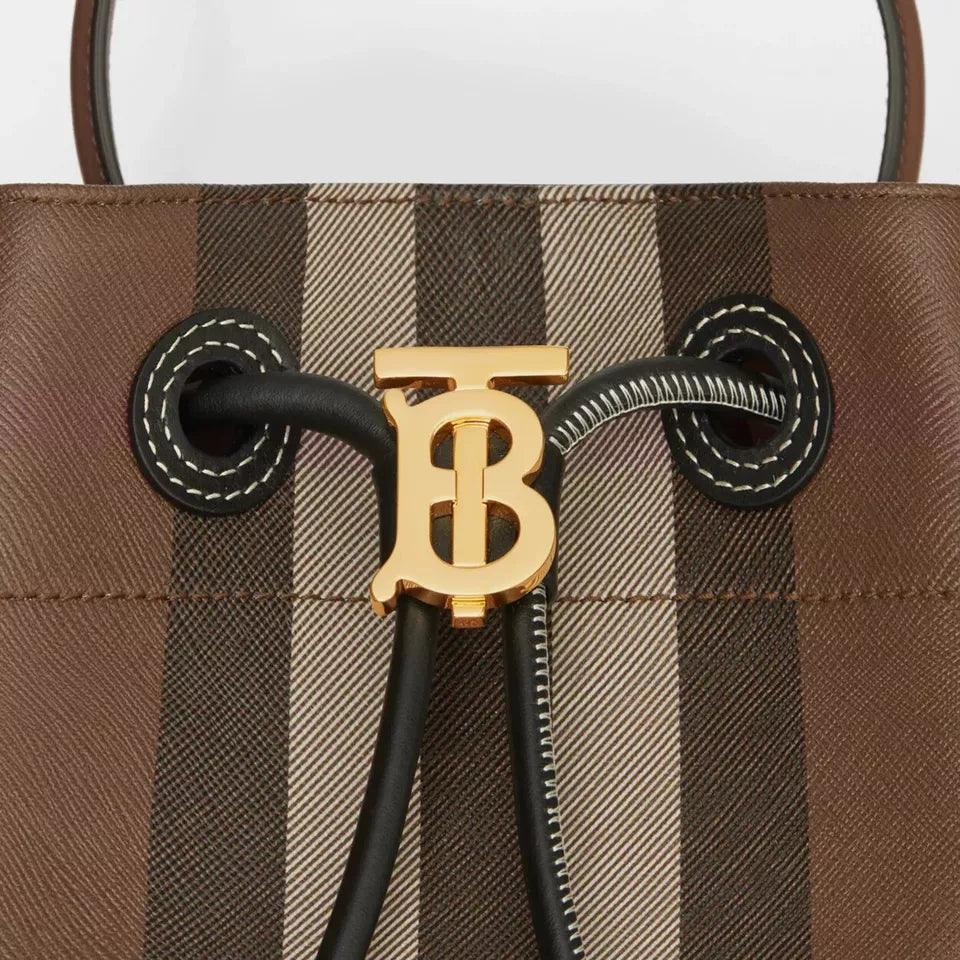 Burberry Check Drawstring Bucket Bag - Banlieue91